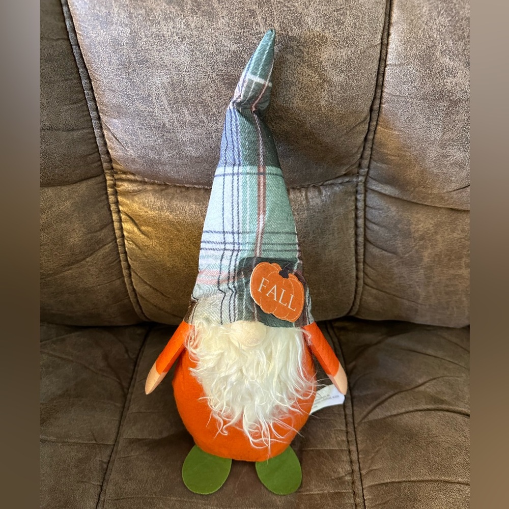 🌵 3/$15 Fall Autumn 14 inch tall Pumpkin Gnome (see description)